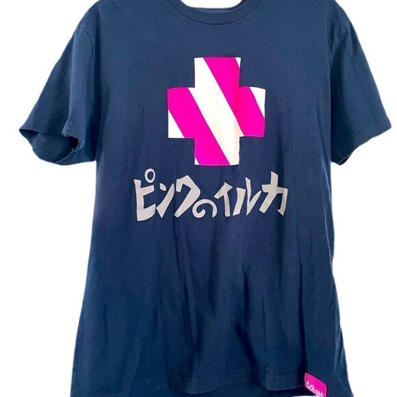 ❣️5/$50 Pink Dolphin Navy Blue Mens size Medium Tshirt - Picture 1 of 2